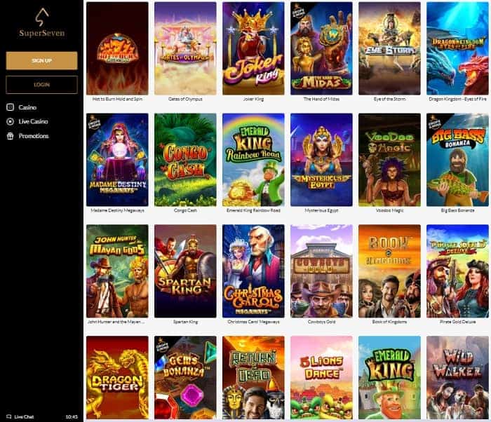 SuperSeven Casino Review & Rating 