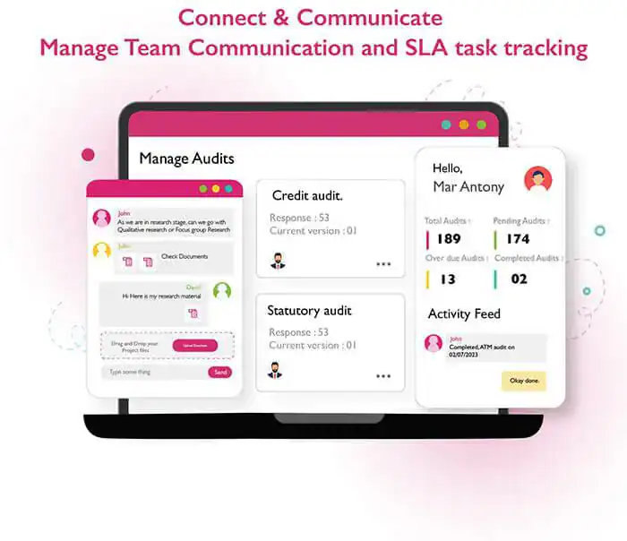 Audit & inspection software management screen