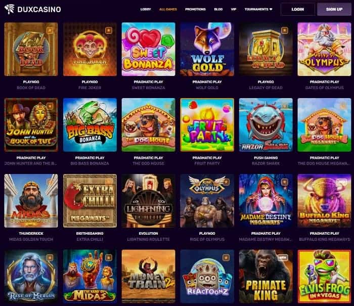 Dux Casino Website