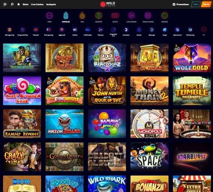 Wild Tokyo Casino Bonus Games 