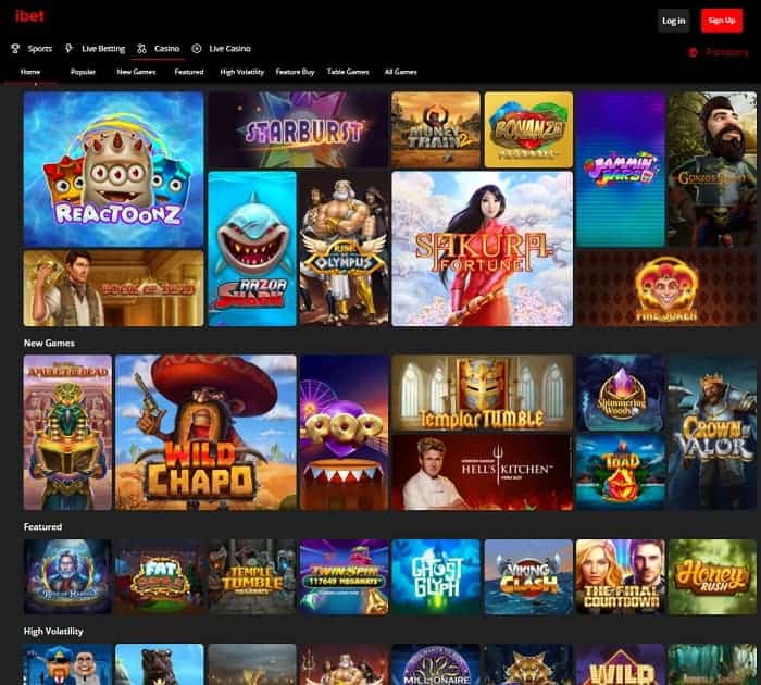 iBet Casino Free Bonus 