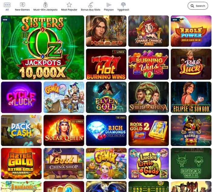 Play best slot games and jackpots! 