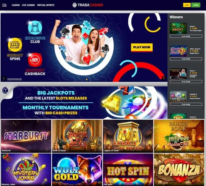 Trada free spins no deposit