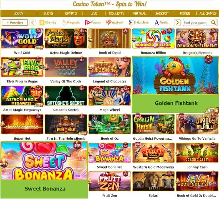 Try Token Casino for free! 