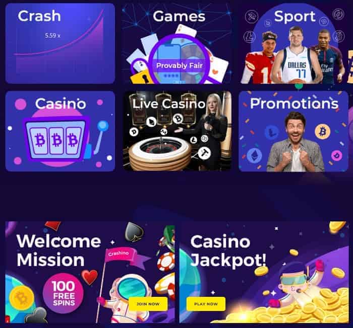 Crashino Free Spins