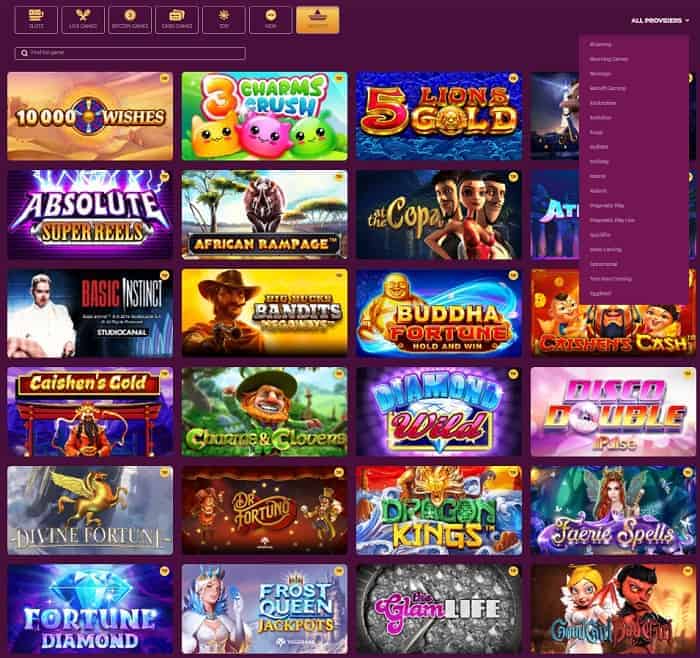 Popular games and slot machines