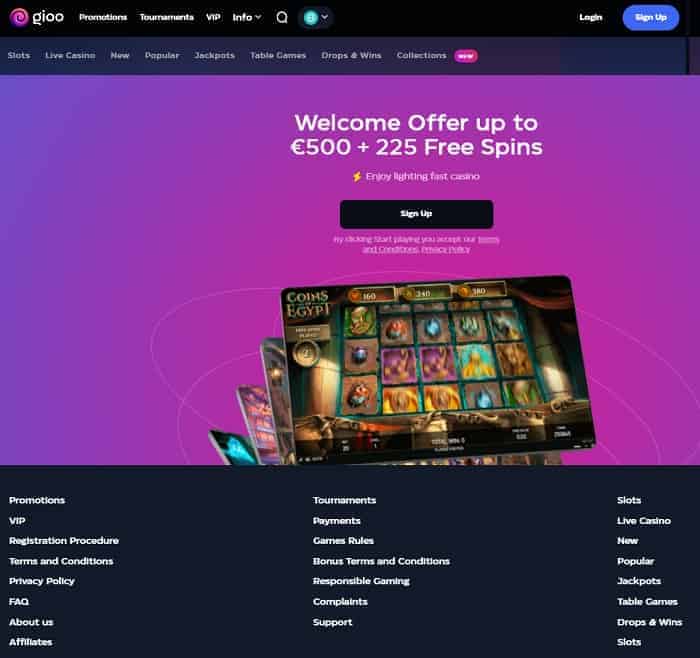 Gioo Casino Website Review 