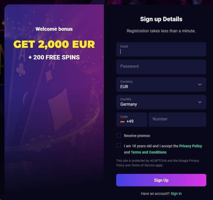 Get 2000 EUR or 3000 USD welcome bonus! 