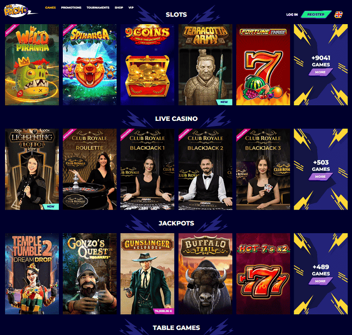 Play Live and Slot Games! 