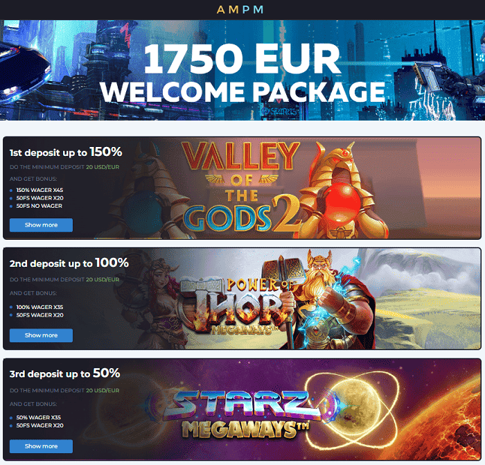 Get up to 1750 EUR in welcome bonus! 