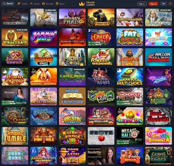 Frank Games Free Spins