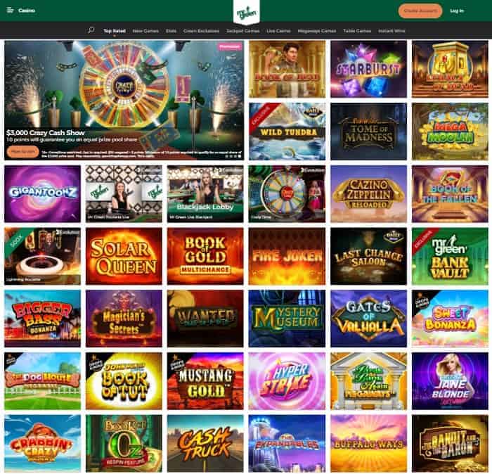 Play Jackpots at MrGreen