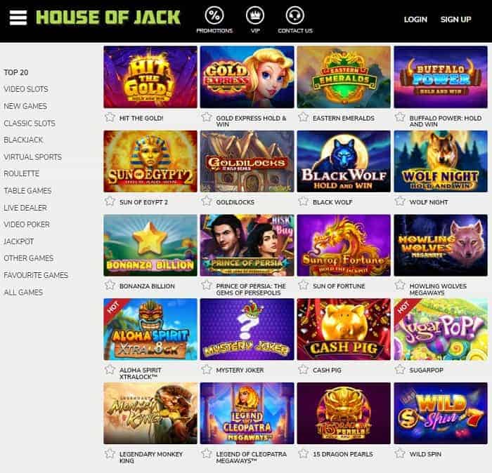 House Jack Free Spins 