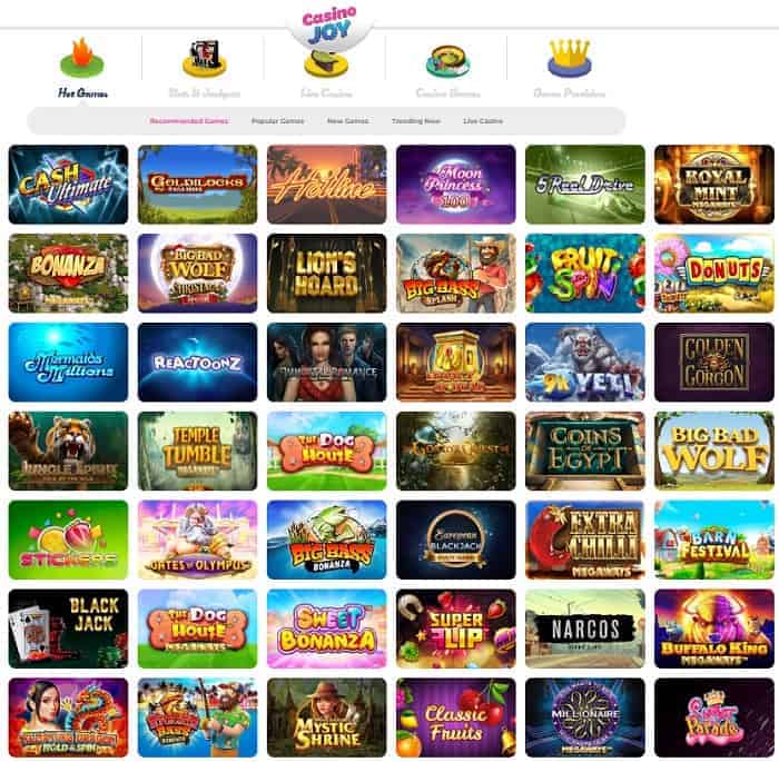 Joy Free Spins Bonuses 