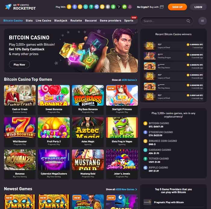 Join Rocketpots Casino!