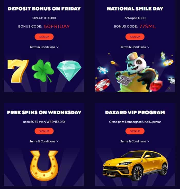 dazard casino no deposit bonus code