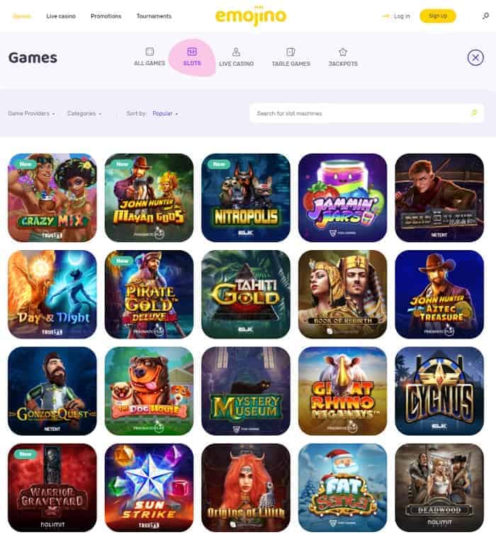 Emojino Casino Review & Free Spins Bonus 