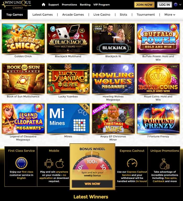 Play Slots, Live Games and Jackpots! 