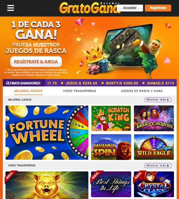 GratoGana Casino Free Spins Bonus 