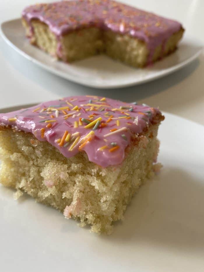 School Dinner Cake {AKA Sprinkle Cake}