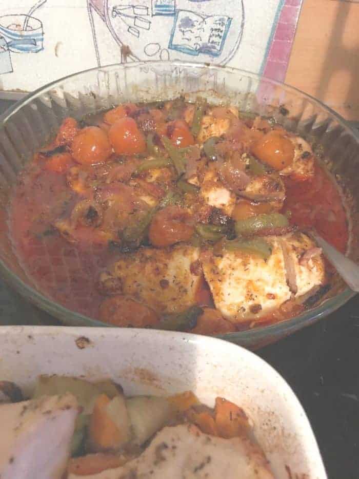 Lemon and herb chicken - batch cooking