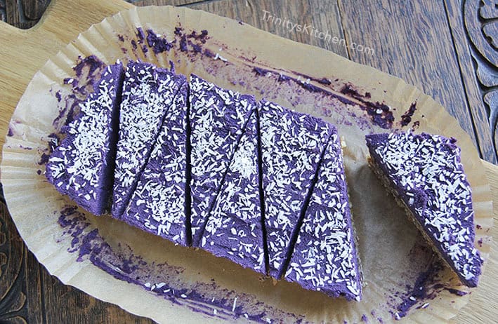 Blueberry Chocolate Fudge Layer Pie by Trinity #glutenfree #vegan #nobake