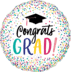 Congrats Grad Foil/ Mylar Balloon, Graduation Balloons.
