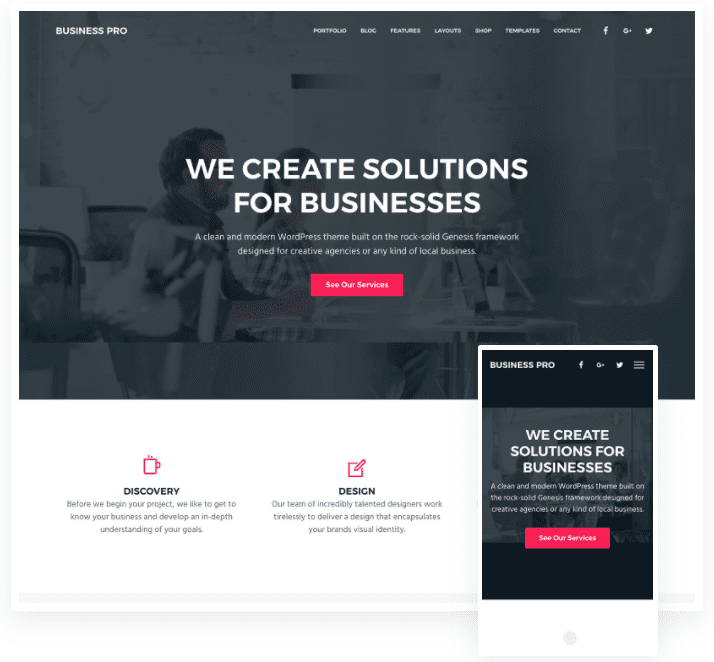 best wordpress themes for business