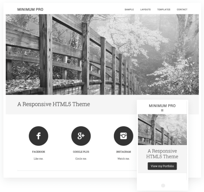 ultra minimal wordpress theme