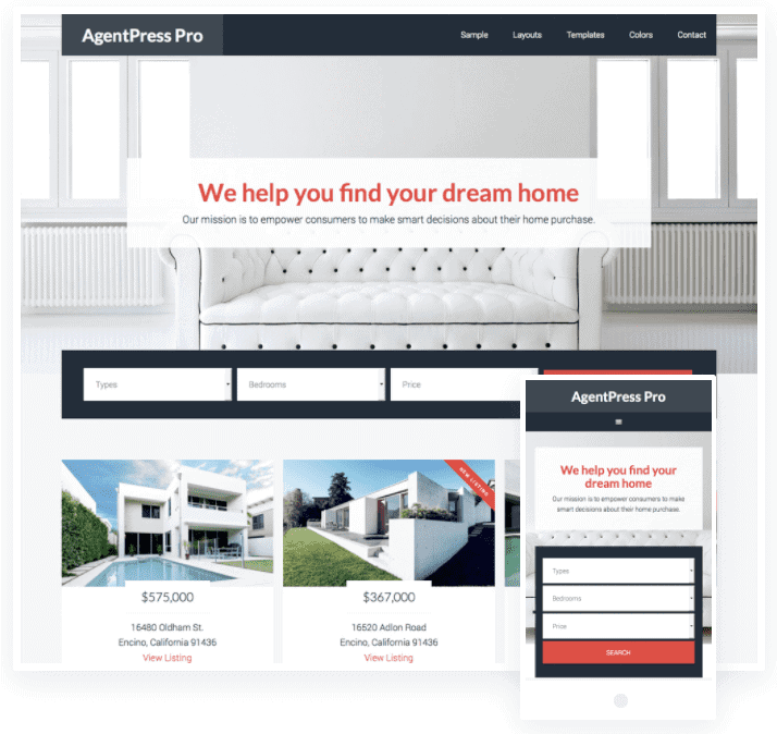 real estate listing wordpress theme