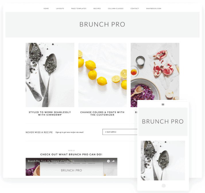 wordpress food blog themes