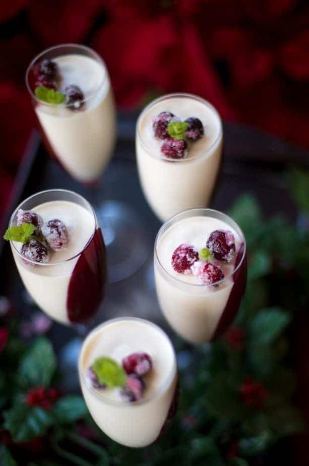 Cranberry Panna Cotta