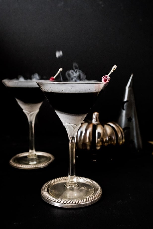 Black Magic Martini - A Spooky Halloween Beverage