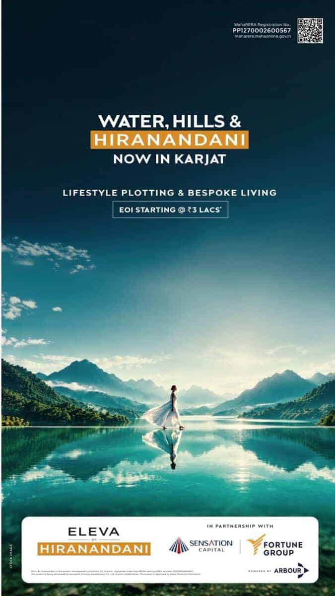 Hiranandani now in Karjat short video Eleva lakefront NA plots