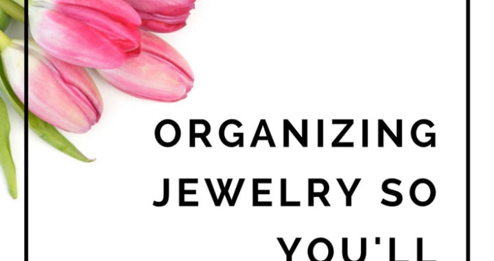 pink tulips on white background with black text overlay