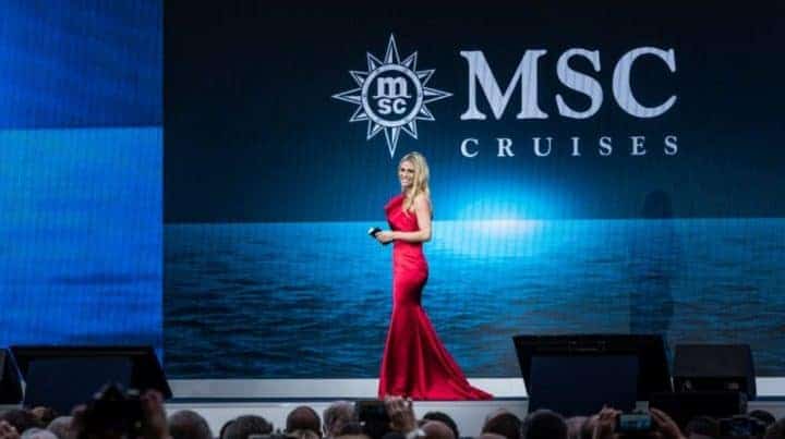 Michelle Hunziker moderiert Taufzeremonie der MSC Grandiosa in Hamburg michelle-hunziker-msc