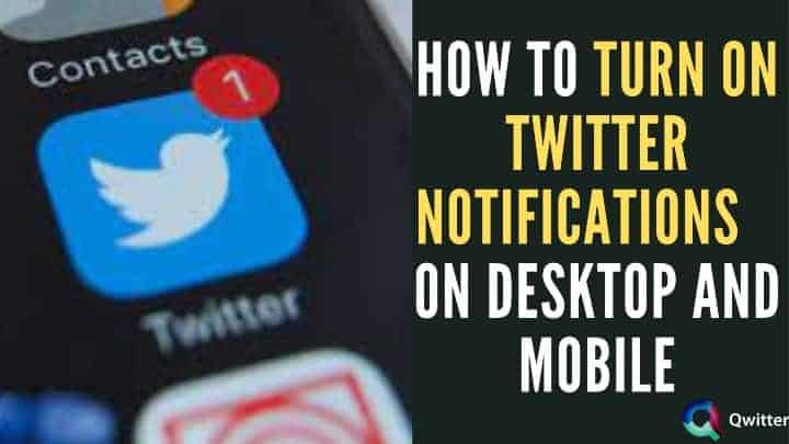 Turn on Notifications on Twitter