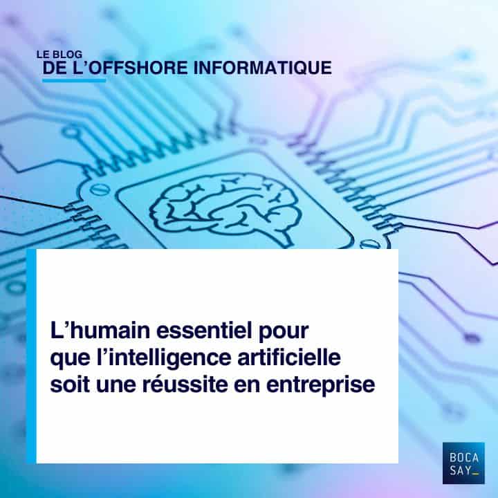 L’humain essentiel pour que l’intelligence artificielle soit une réussite en entreprise