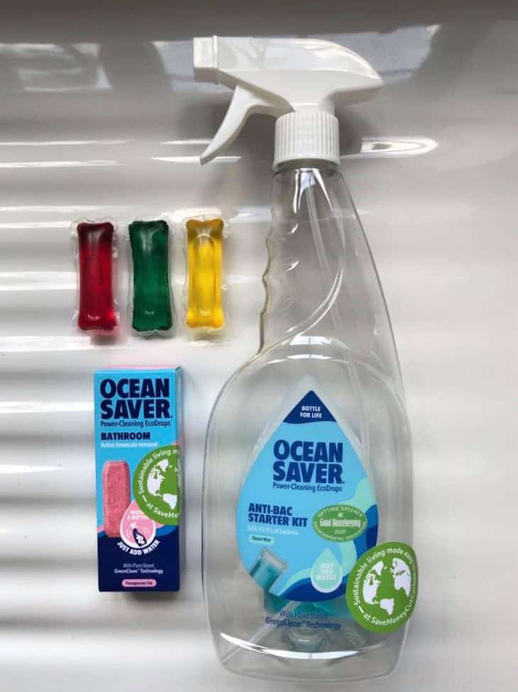 ocean saver spray bottle and pods