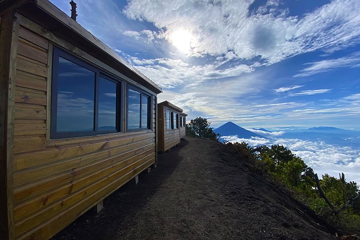 Acatanengo campsite cabins