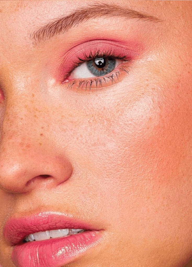 maquiagem rosa