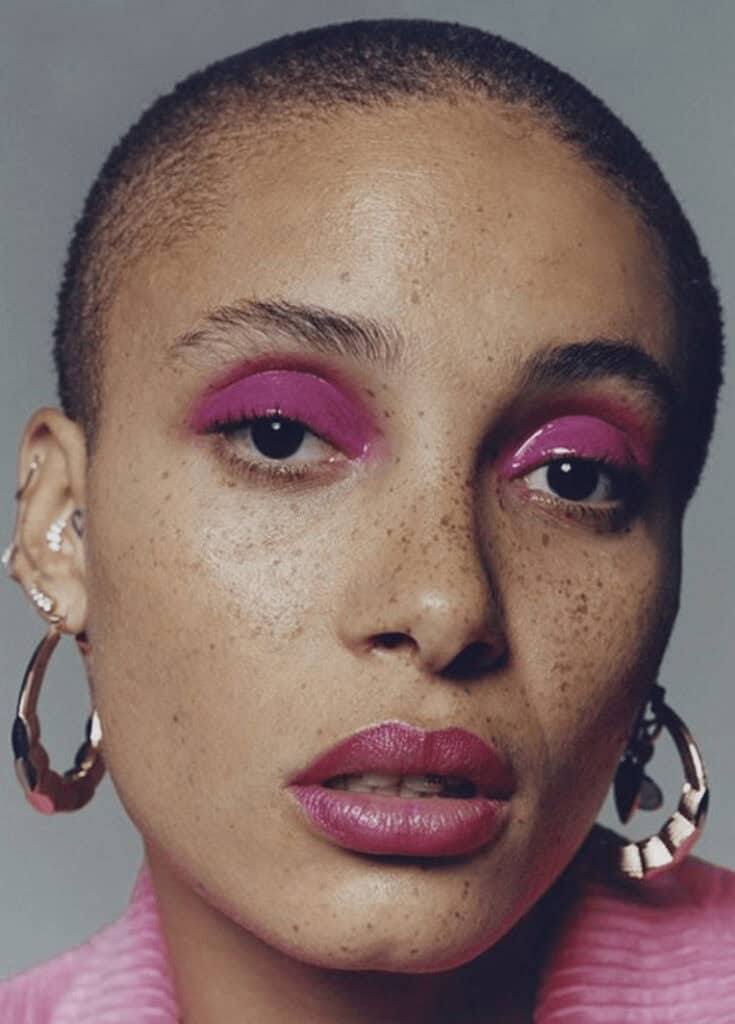 maquiagem rosa glossy