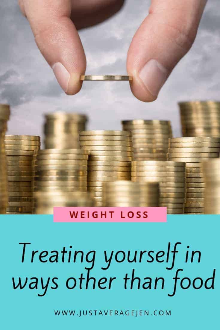 Pinterest pin of stacks of golden coins