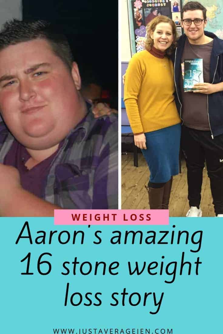 Pinterest pin of a man\'s before and after weight loss images