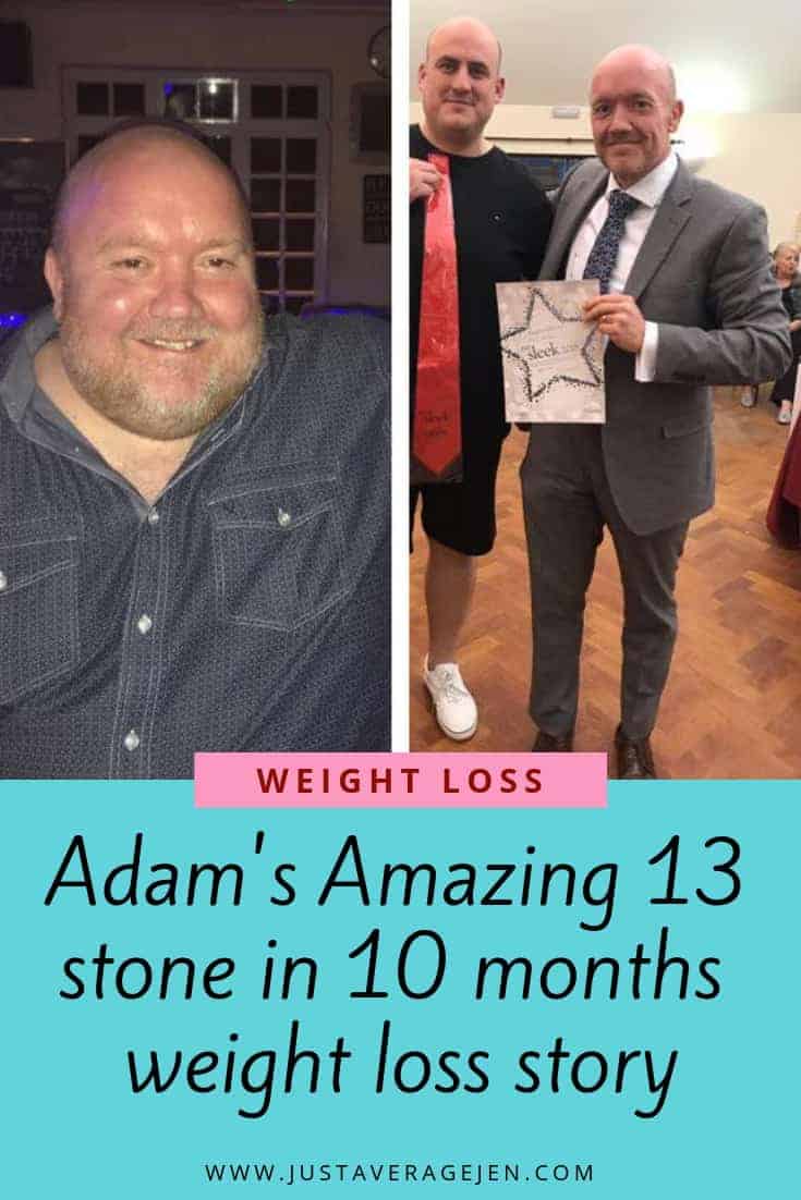 Adams weight loss transformation photo