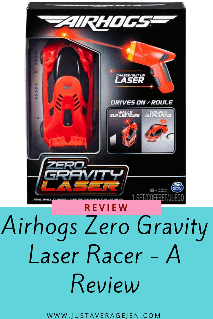 Pinterest pin of Airhogs Zero Gravity Laser Racer