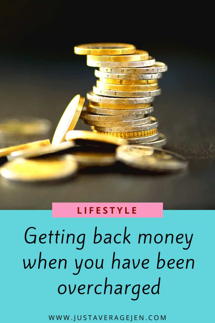 Pinterest pin of a stack of coins on black surface