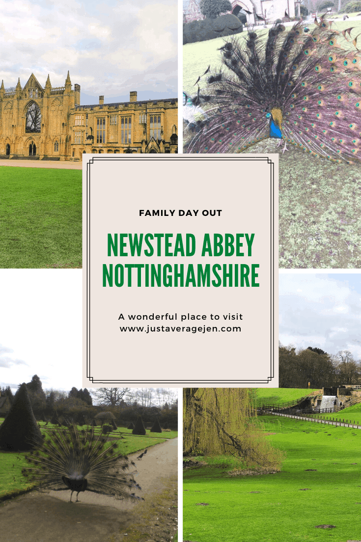 Pinterest pin of Newstead Abbey
