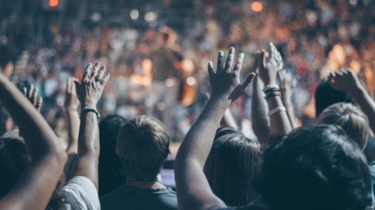 music crowdfunding strategies fans at concert