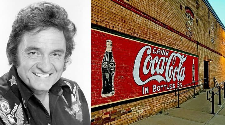 Vintage Coca-Cola mural on brick wall with branding in bottles, historic advertising art, retro soda ad, classic beverage promotion, nostalgic Coca-Cola sign for collectors.